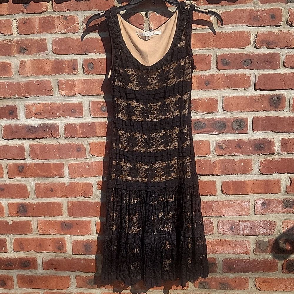 Max Studio black lace dress